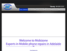 Tablet Screenshot of mobizone.com.au